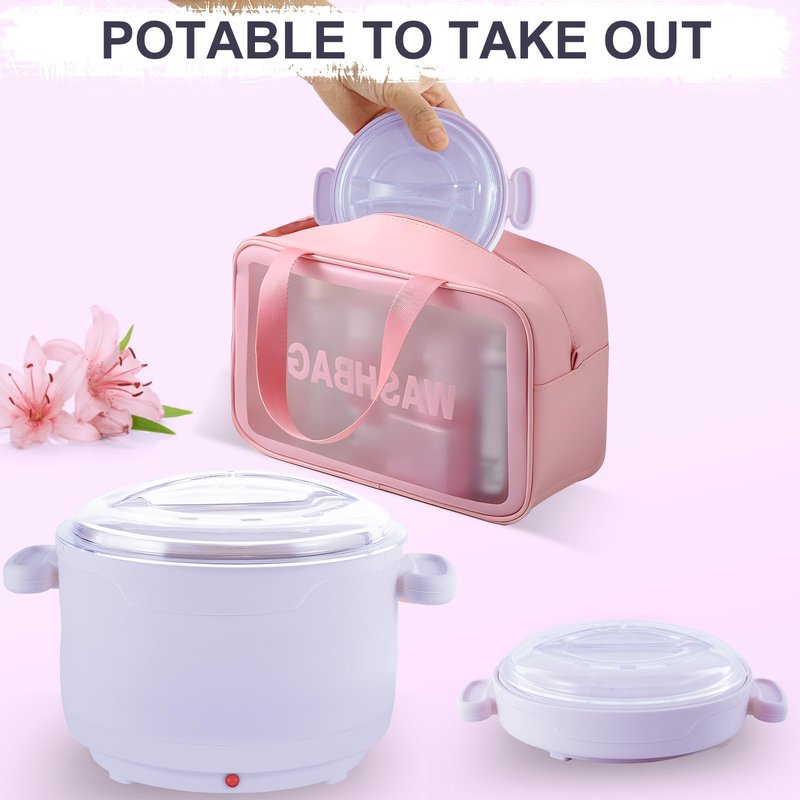 Wax Warmer for Hair Removal, 16.9oz Portable Electric Wax Heater Machine for Hard and Soft Wax Beads, Fast Heating for Home Gentle, Salon Warmer for Braizlian Waxing, Body, Bikini, Eyebrow, Purple
