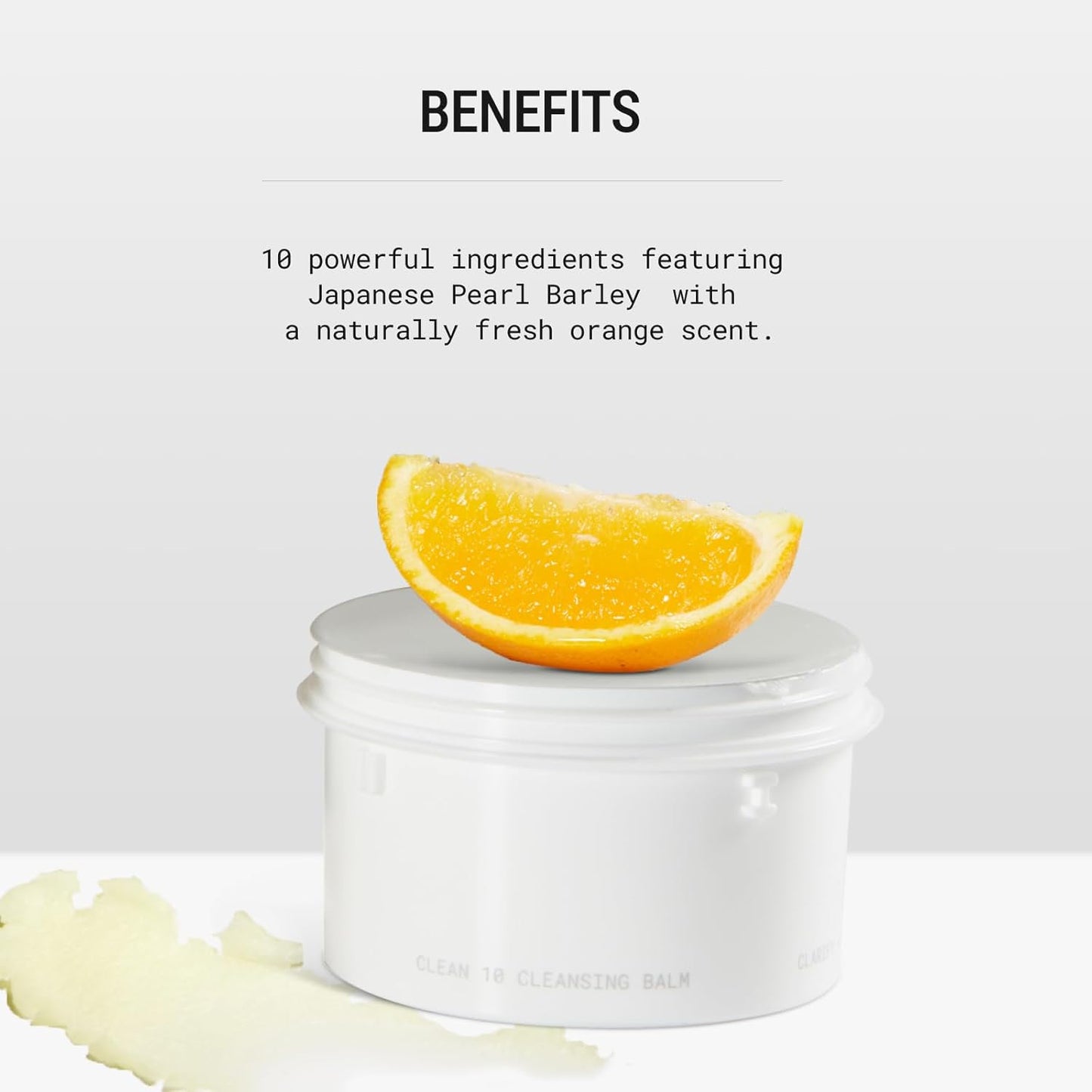 JUNO & Co. JADE Clean10 Cleansing Balm - Gentle Makeup Remover & SPF Cleanser | 2.87oz Refill