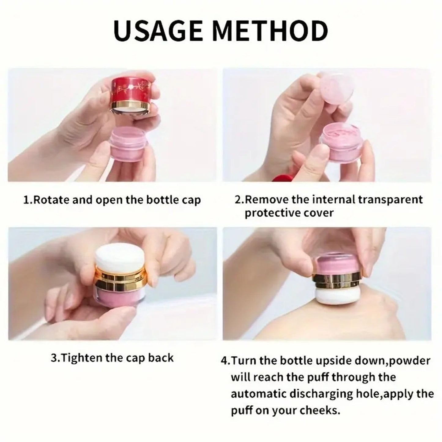 3-Piece Lazy Blush Set, Effortless Radiance in Seconds Quick, Natural-Looking Blush Built-in Mirror, Face Blushes Makeup for Cheeks, Suitable for All Skin Tones