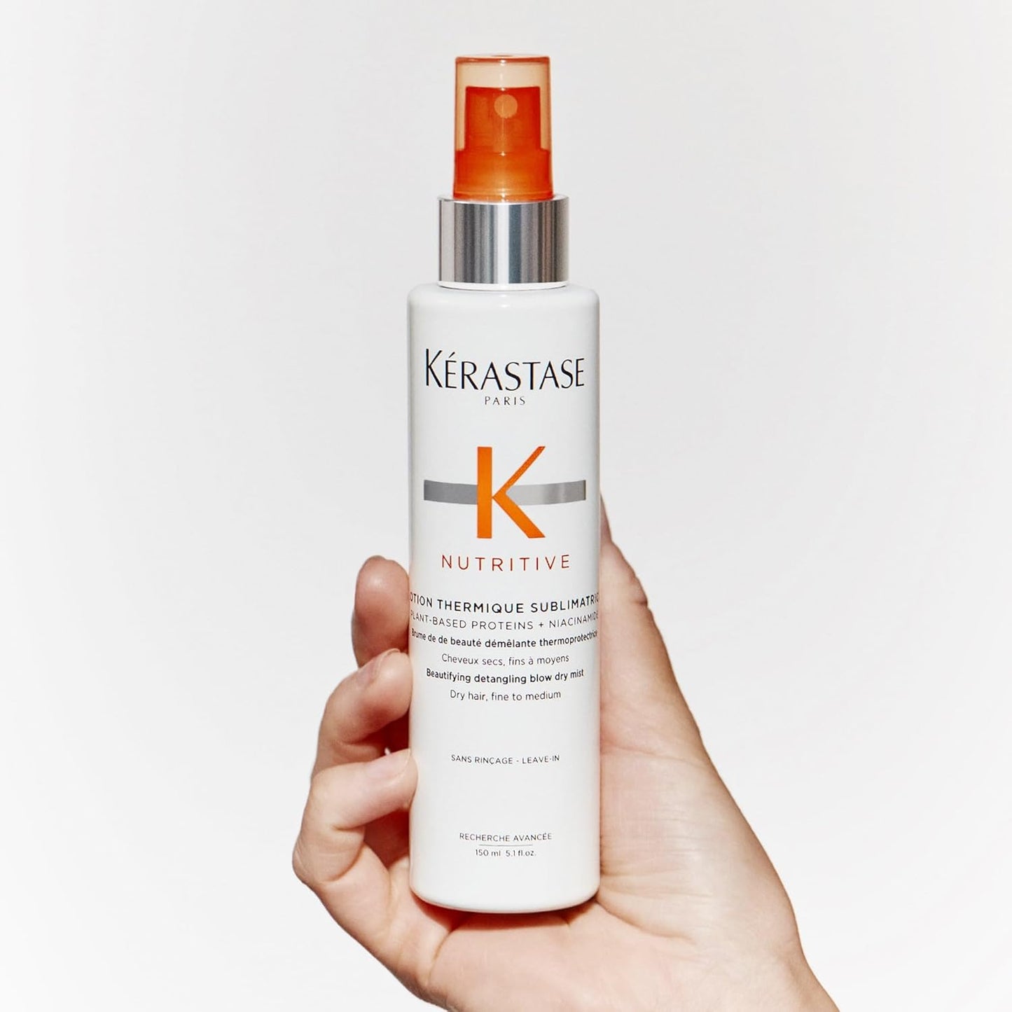 Kérastase Nutritive Heat Protecting Spray - Nourishing Protectant for Dry Hair | 5.1 Fl Oz | Detangles & Reduces Frizz