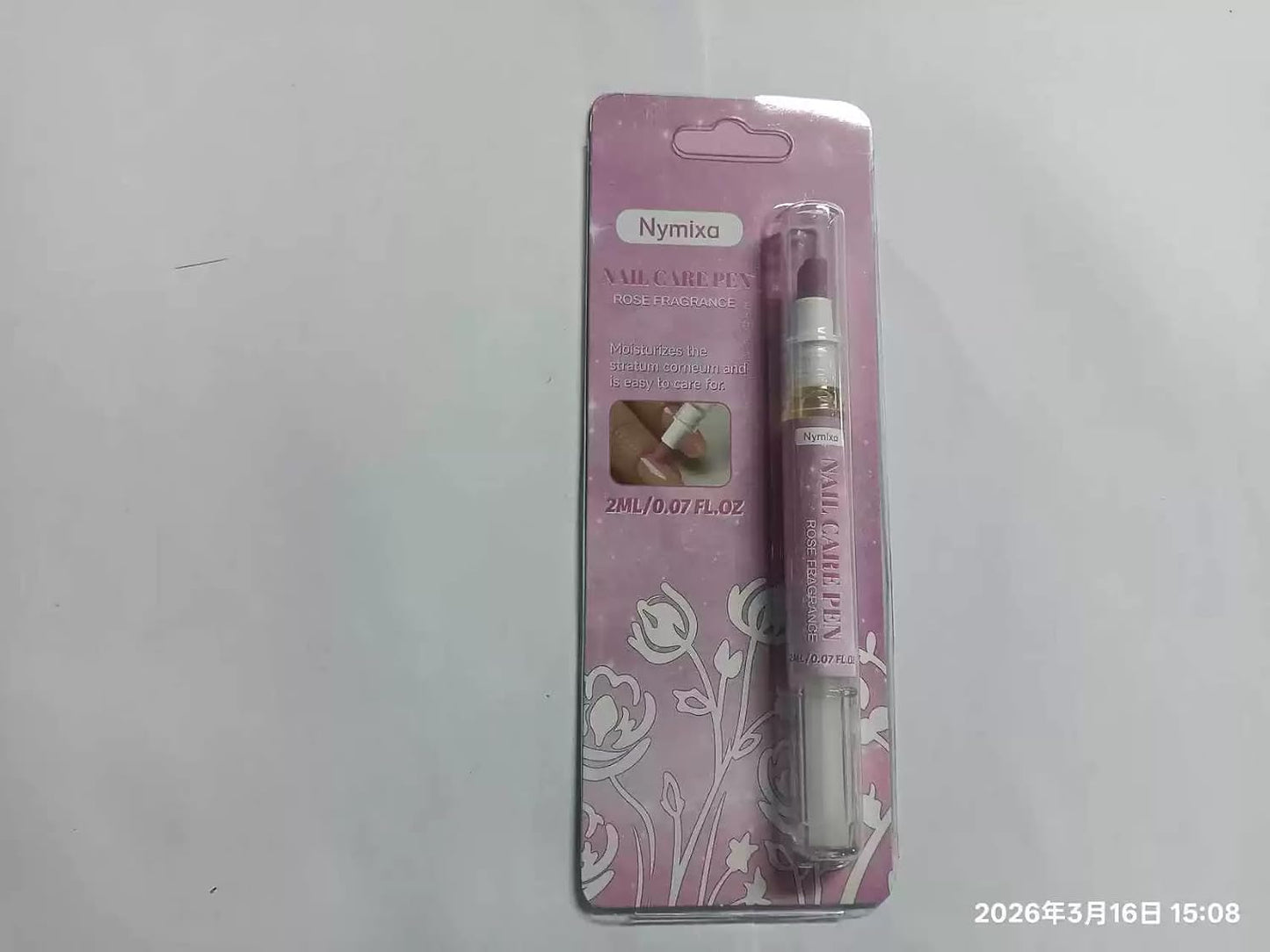 Cuticle Oil Pusher Pen - 2-in-1 Ceramic Tool for Hydrating Nail Care | Portable Lavender Scented (Purple & Pink)