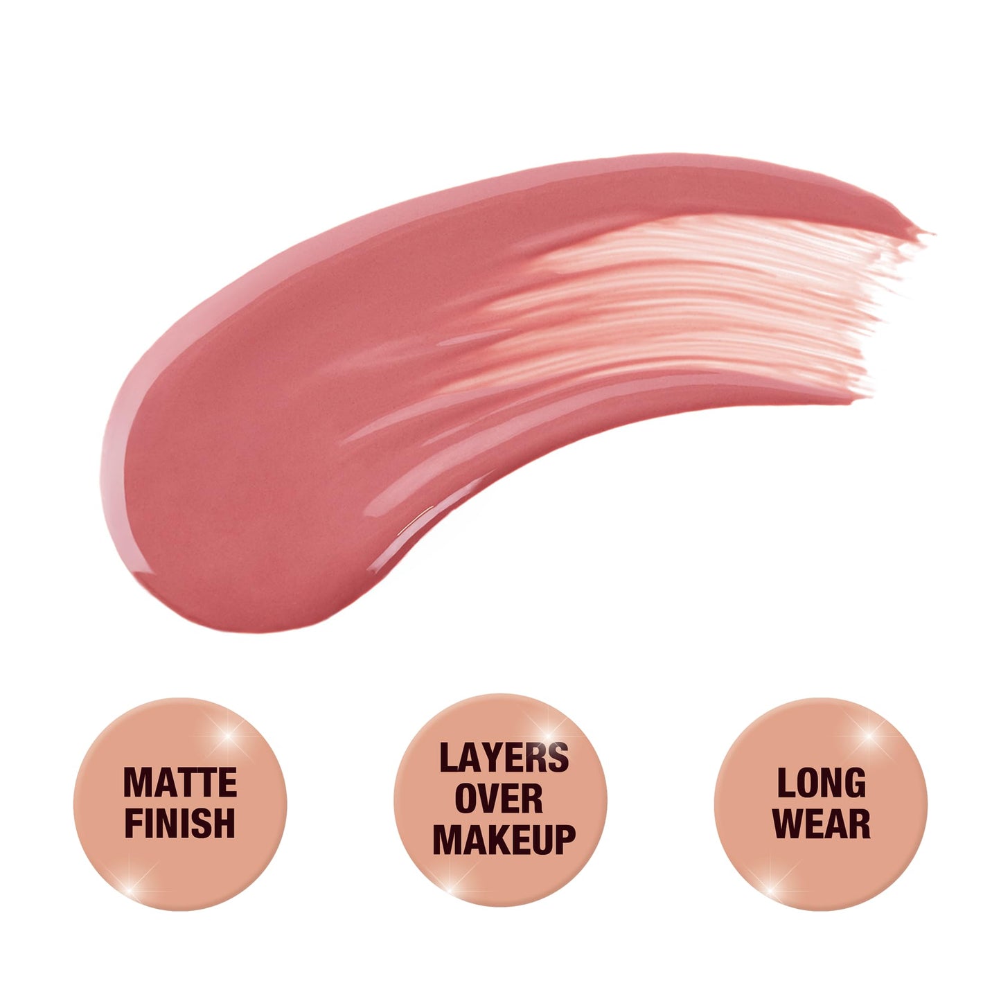 Charlotte Tilbury Pillow Talk Matte Liquid Blush Wand - Matte Blush for Cheeks with Cushion Applicator - Infused with Lumi-Blur Technology for a Light-Reflecting, Soft-Focus Effect - Pillow Talk