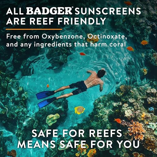 Badger Kids Sunscreen Face Stick SPF 35 - Zinc Oxide, Organic, Reef Safe