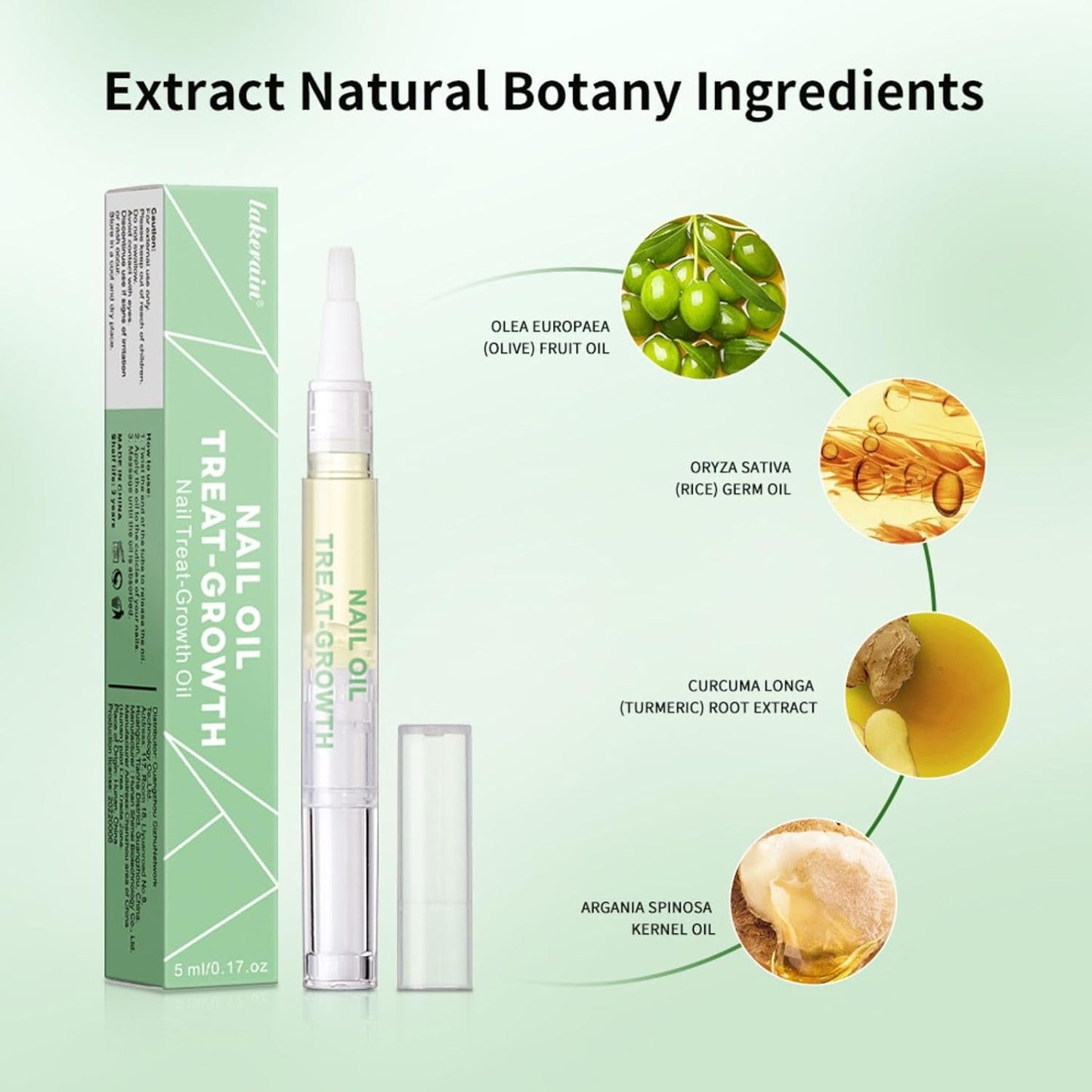 Cuticle Oil Pen - Natural Nail Strengthener & Growth Treatment | Repairs Damaged Nails, Promotes Growth & Brightens