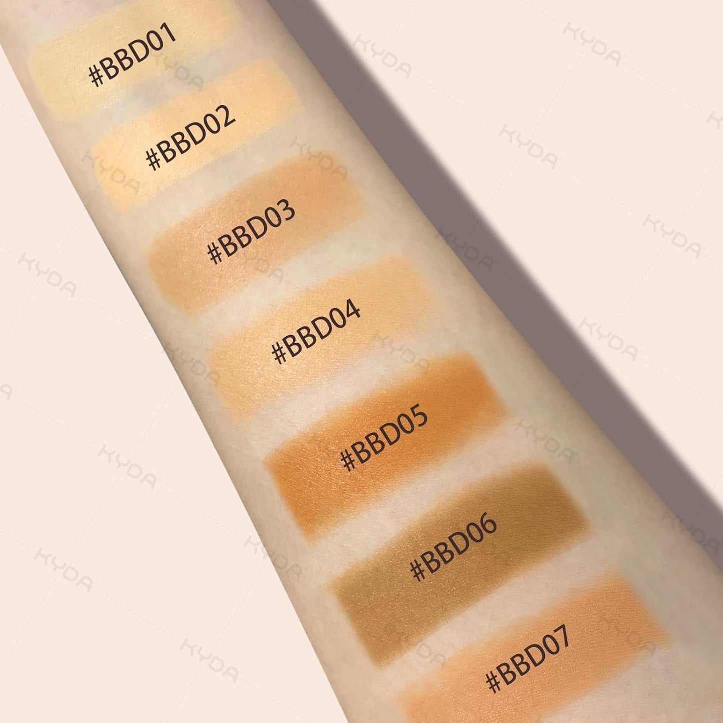KYDA Tinted Foundation Balm - Soft-Focus Matte Finish Cream-to-Powder Makeup | Buildable Coverage, Weightless, BBD01