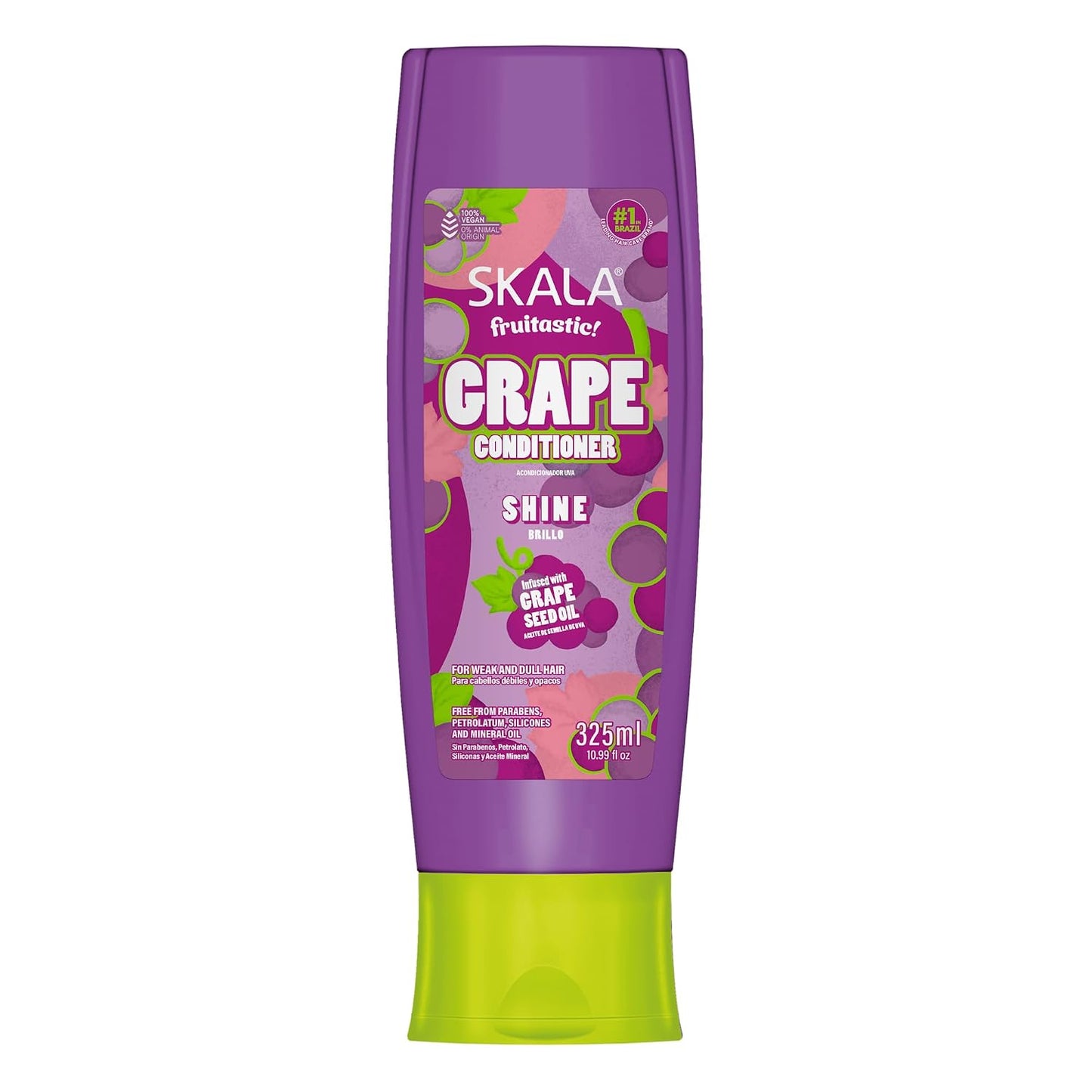 SKALA Grape Conditioner for Weak, Dull Hair - Shine & Hydration, 10.99 fl oz