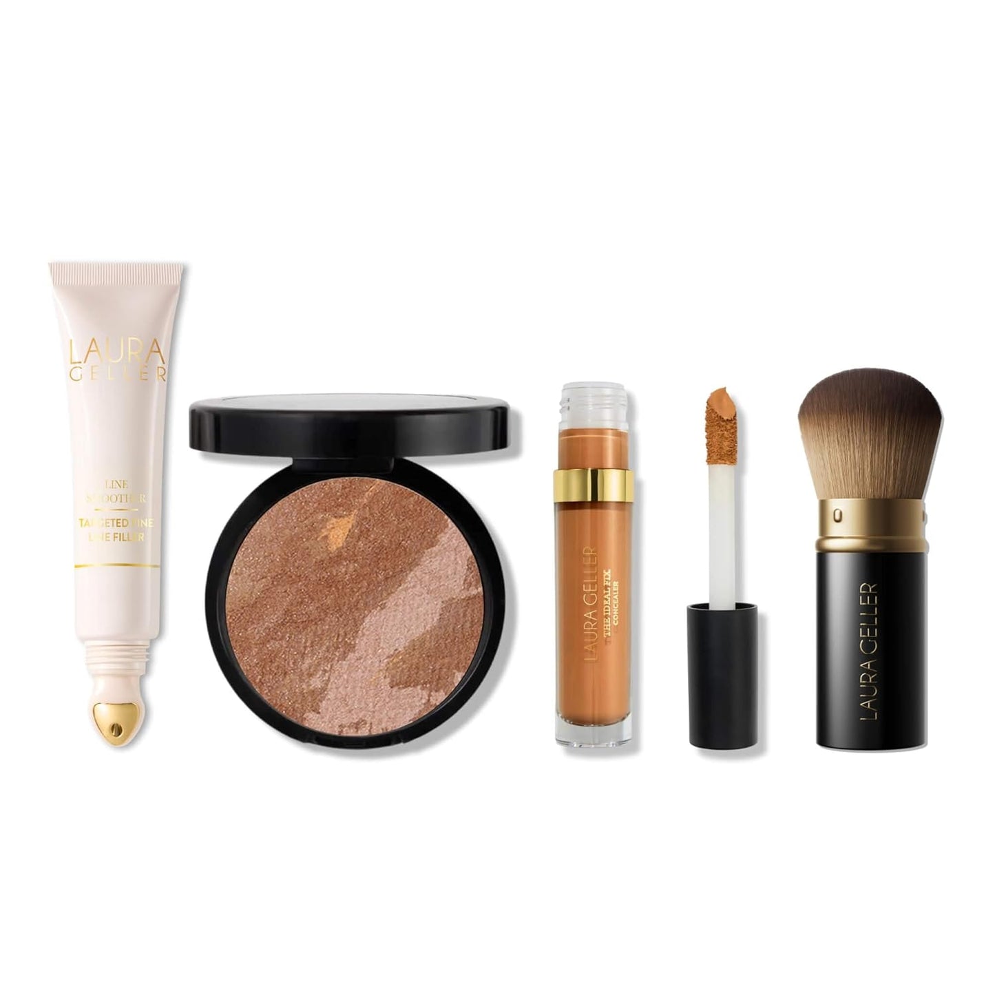 Line Smoother Full Face Kit - Fine Line Smoothing Primer, Baked Foundation & Concealer for Mature Skin | Porcelain