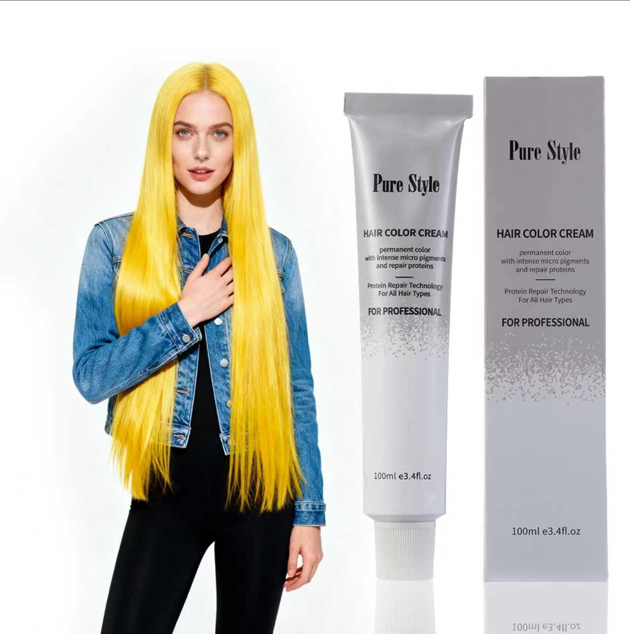 Hair Color Diluter Cream - Ammonia-Low Permanent Dye for At-Home Salon Quality | 3.4 fl oz (100ml) Nourishing Formula