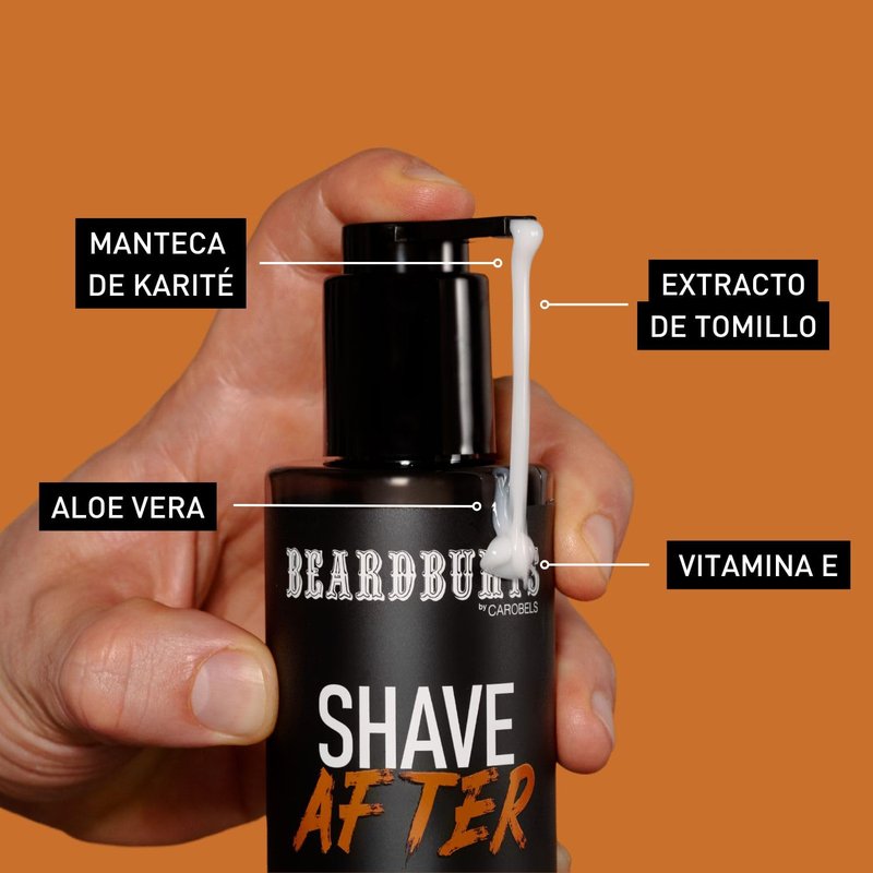Beardburys After Shave Balm for Men, Soothing, Hydrating & Regenerating Cream with Shea Butter, Aloe Vera & Vitamin E, Sensitive Skin Care, Post-Shave Relief, Vegan, Amber Midnight Fragrance 150ml