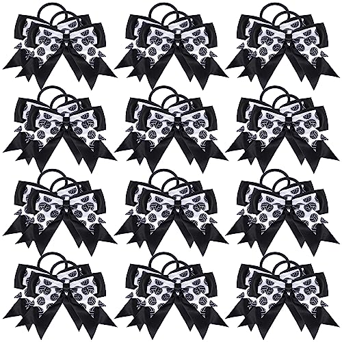 MTLEE Volleyball Hair Bows Pack of 24 Cheerleader Hair Accessories for Girls & Teen Players