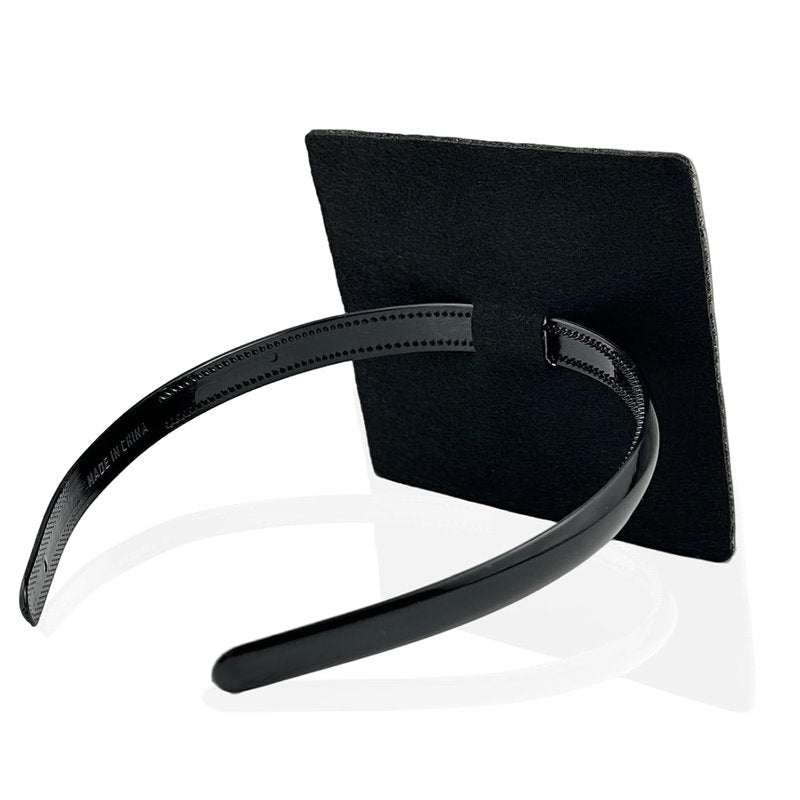 Graduation Cap Headband - Pro-Grip Stabilizer for All Hairstyles | Black 1 Pack