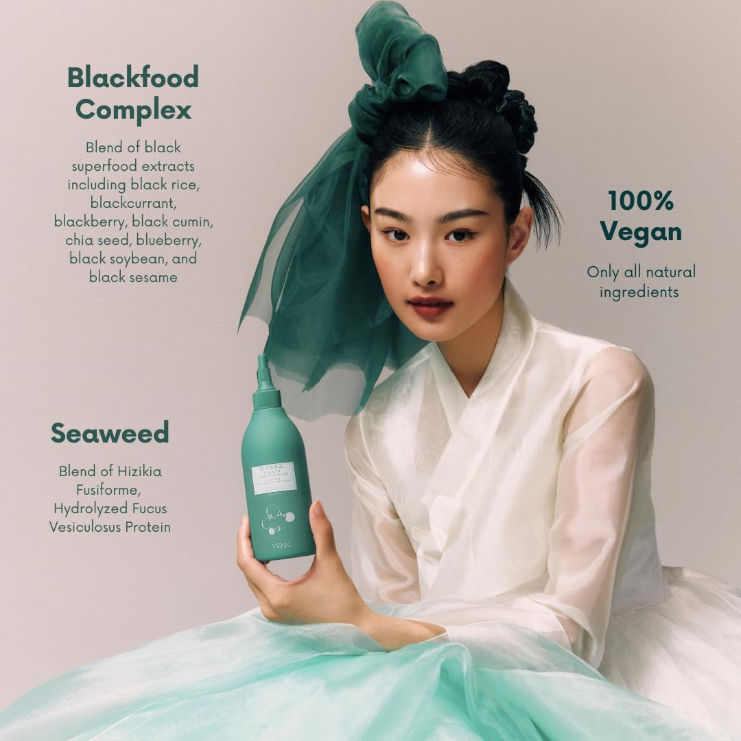 PDRN & Peptide Hair Treatment - Korean Liquid to Cream Bond Repair Mask | Silicone-Free, 1 Pack