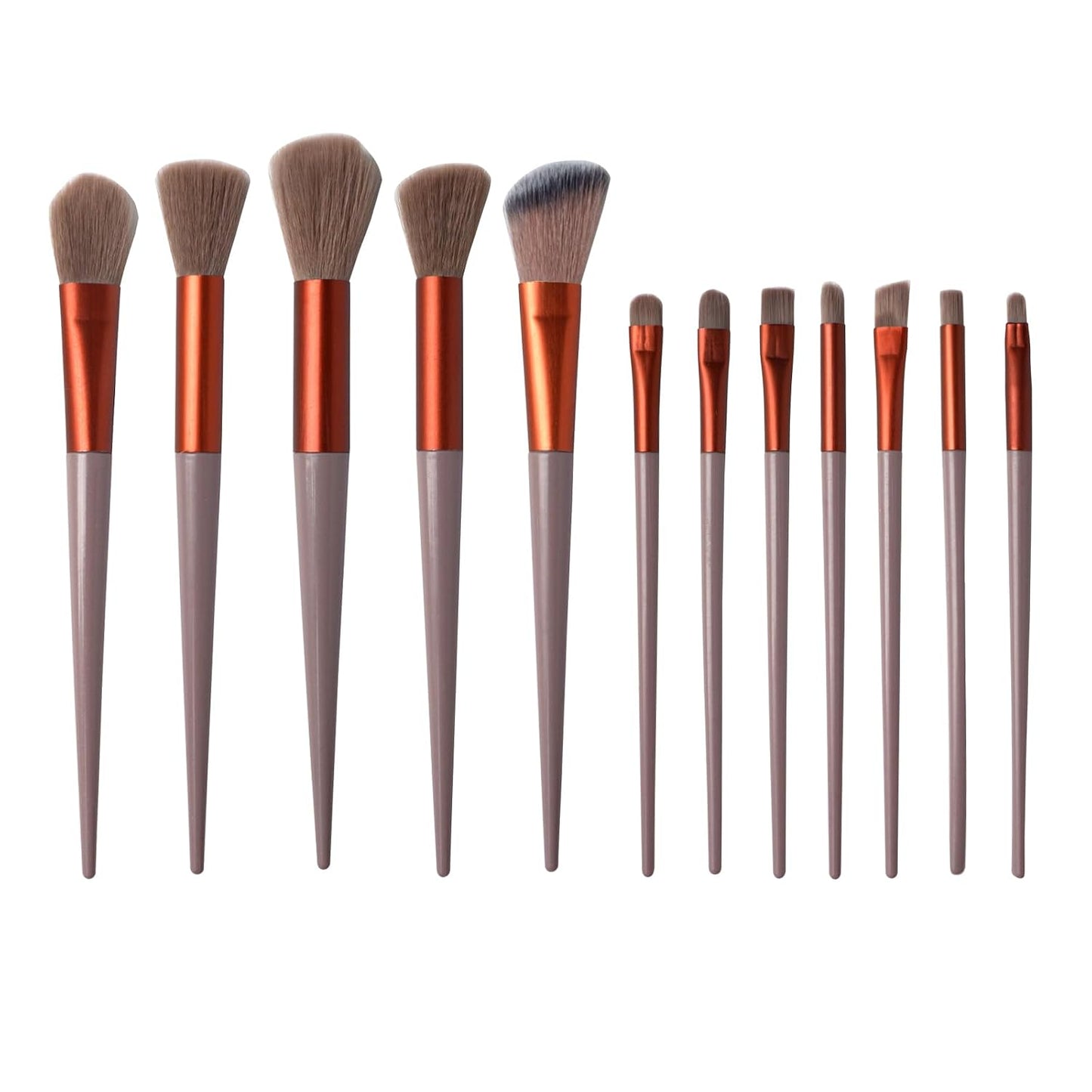 Makeup Brushes Set - 13 PCS Professional Brush Kit for Foundation, Eyebrow, Concealer & Eyeshadow | Pink Travel Essentials