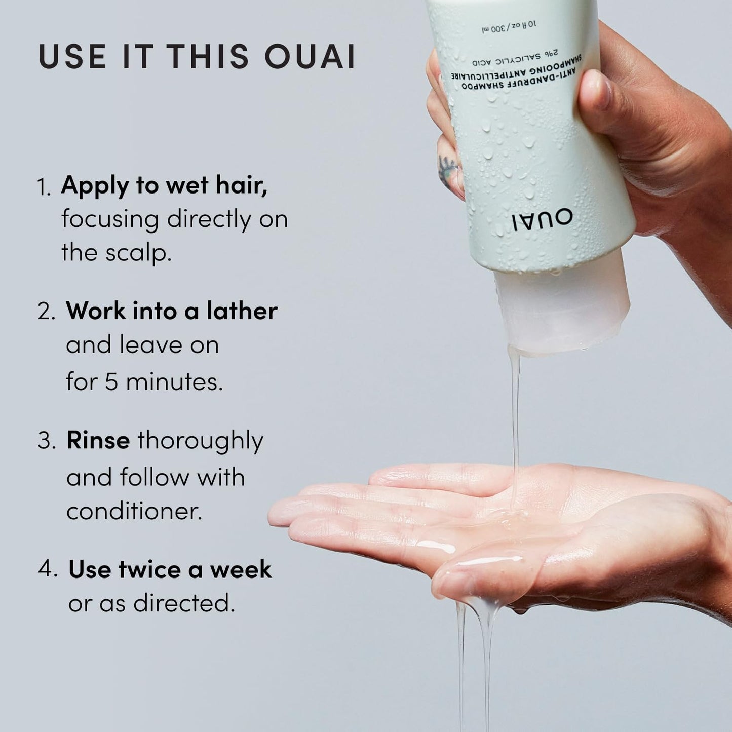 OUAI Women's Anti-Dandruff Shampoo