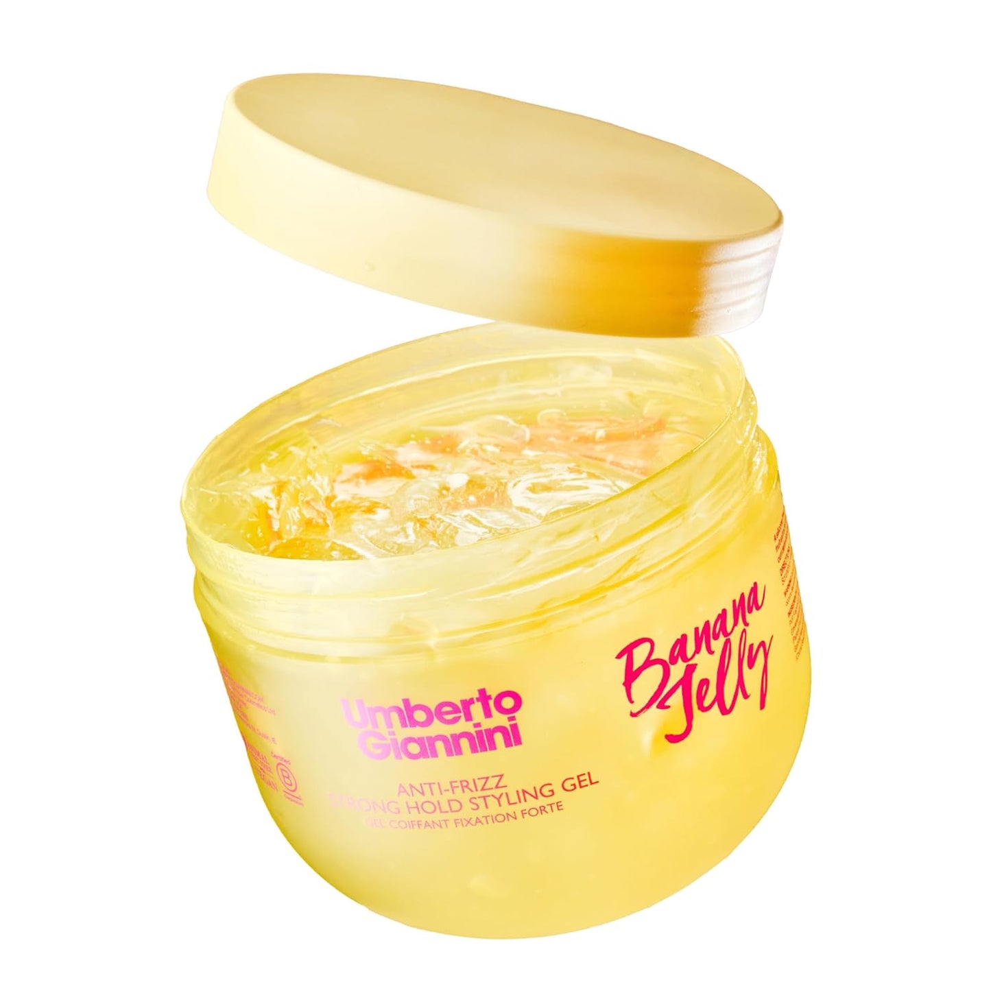 Umberto Giannini Banana Jelly Styling Gel - Strong Hold Curl & Slick Back Gel for Curly Hair | Anti-Frizz, Vegan, 200ml