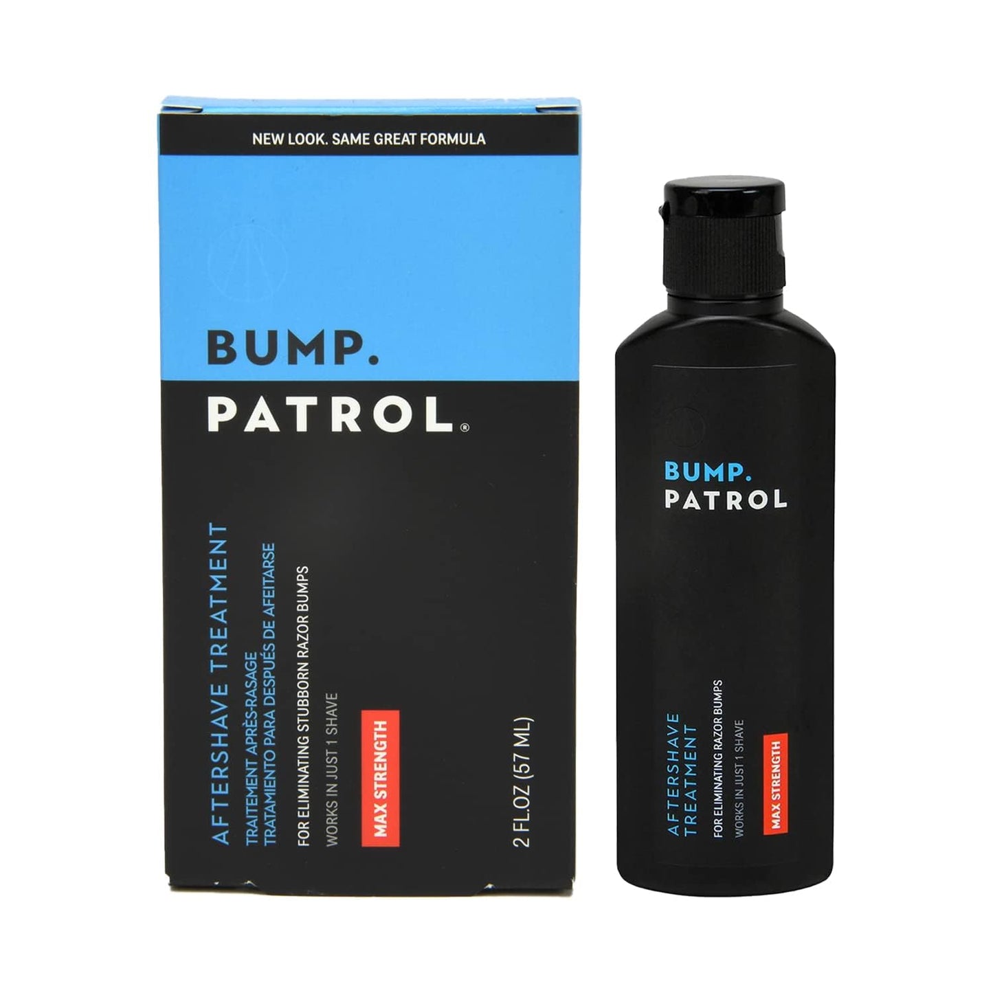Bump Patrol Maximum Strength Aftershave Treatment Serum – Razor Bump Stopper and Ingrown Hair Treatment for Men and Women, Fast Acting Formula - 2 oz (Pack of 1)