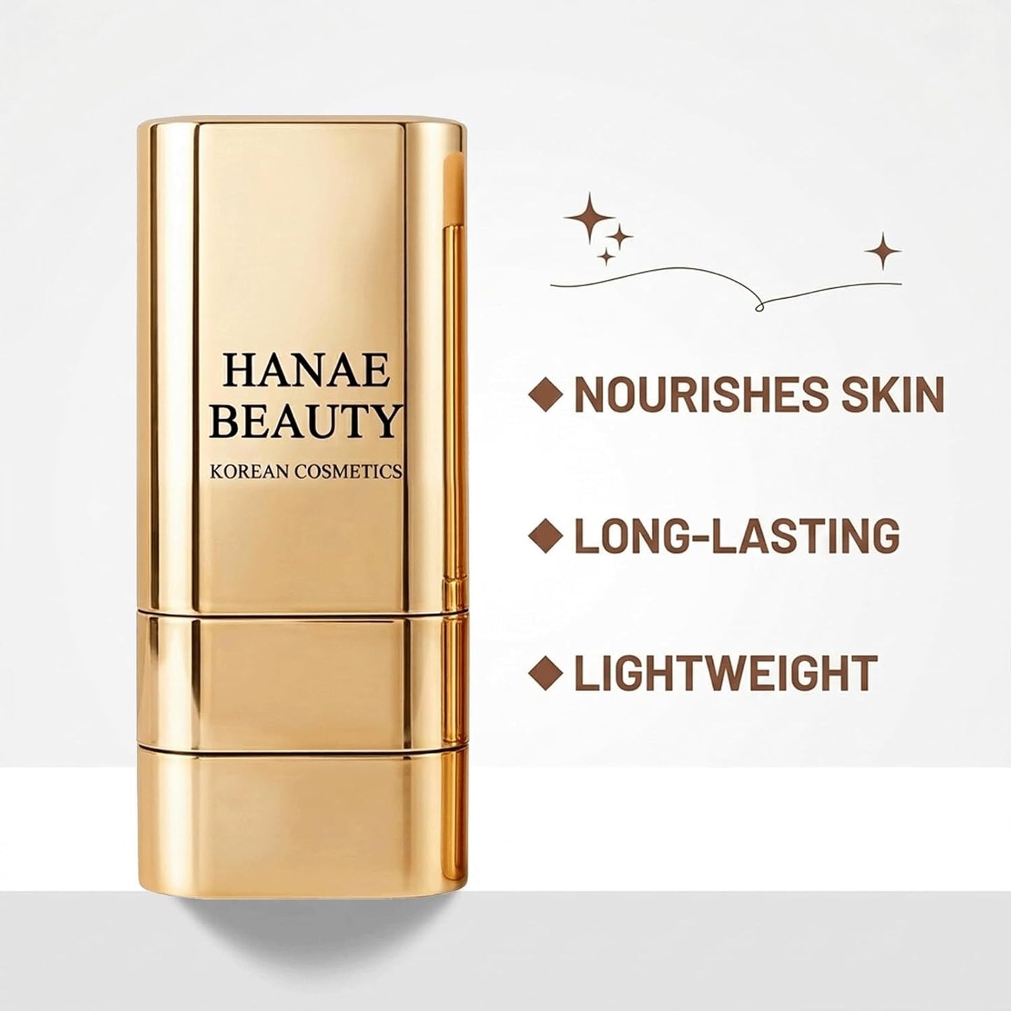 Korean Foundation Stick - Dual-Ended Long-Lasting Coverage | Natural Dewy Finish, 1 Piece