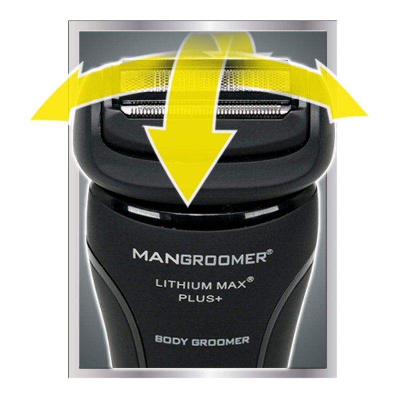 MANGROOMER Lithium Max Plus Body Groomer, Ball Groomer, Body Trimmer, Electric Groin Hair Trimmer with Free Bonus Foil Included