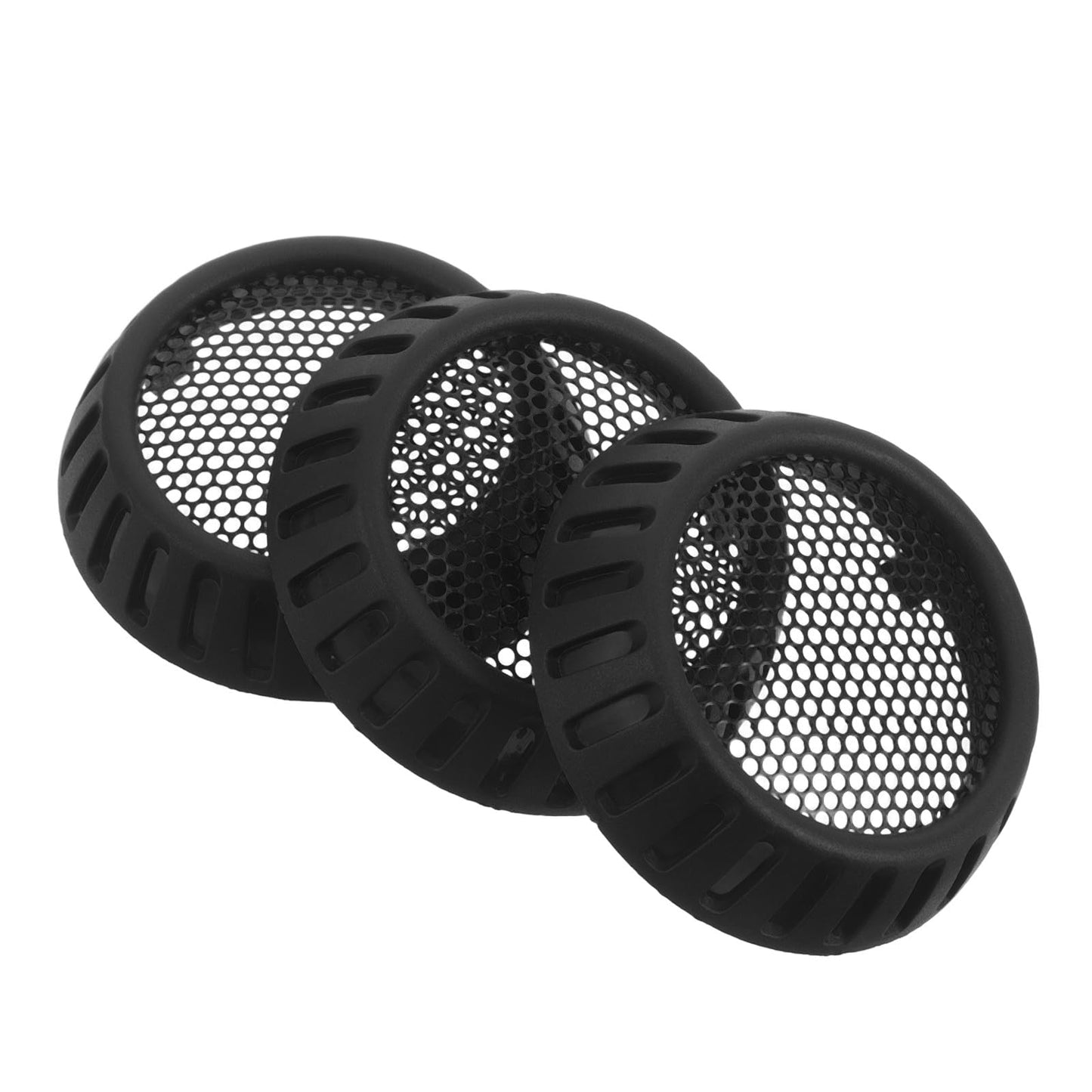 WESIEVYA 3pcs Mesh Hair Dryer Rear Cover: Black Protective Screen End Cap, Blow Dryer Grille Attachment Part for Salon Replacement and Daily Use 2.36 Inch