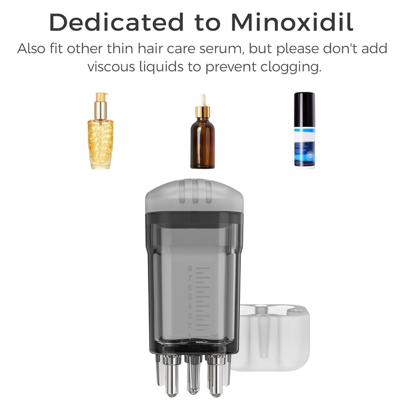 Minoxidil Applicator Comb - Quick & Even Application Tool for Hair Growth | Scalp Applicator Bottle