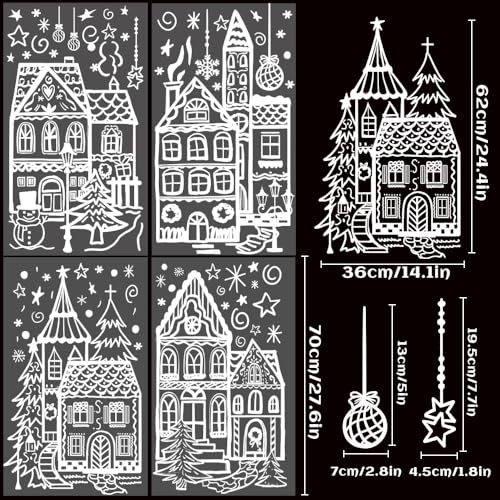 Large Christmas Window Stickers - DIYDEC Double-Sided Clings