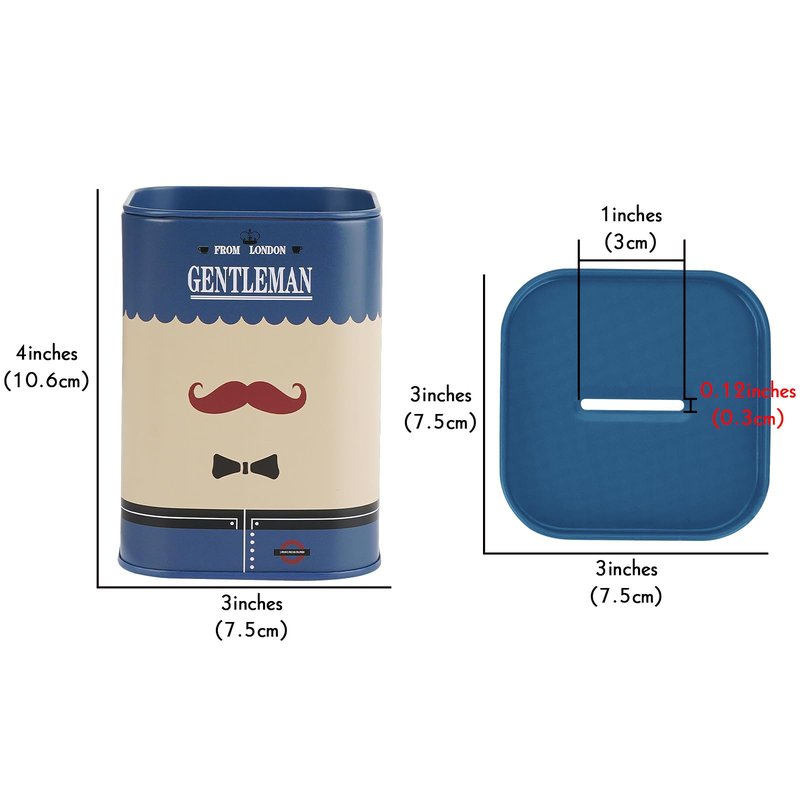 1 Pack Razor Blade Disposal Container for Safety Razor Blade, Detachable Safe Blade Bank for Used Leaf Razor, Large Capacity Razor Iron Disposal Case (Blue A)