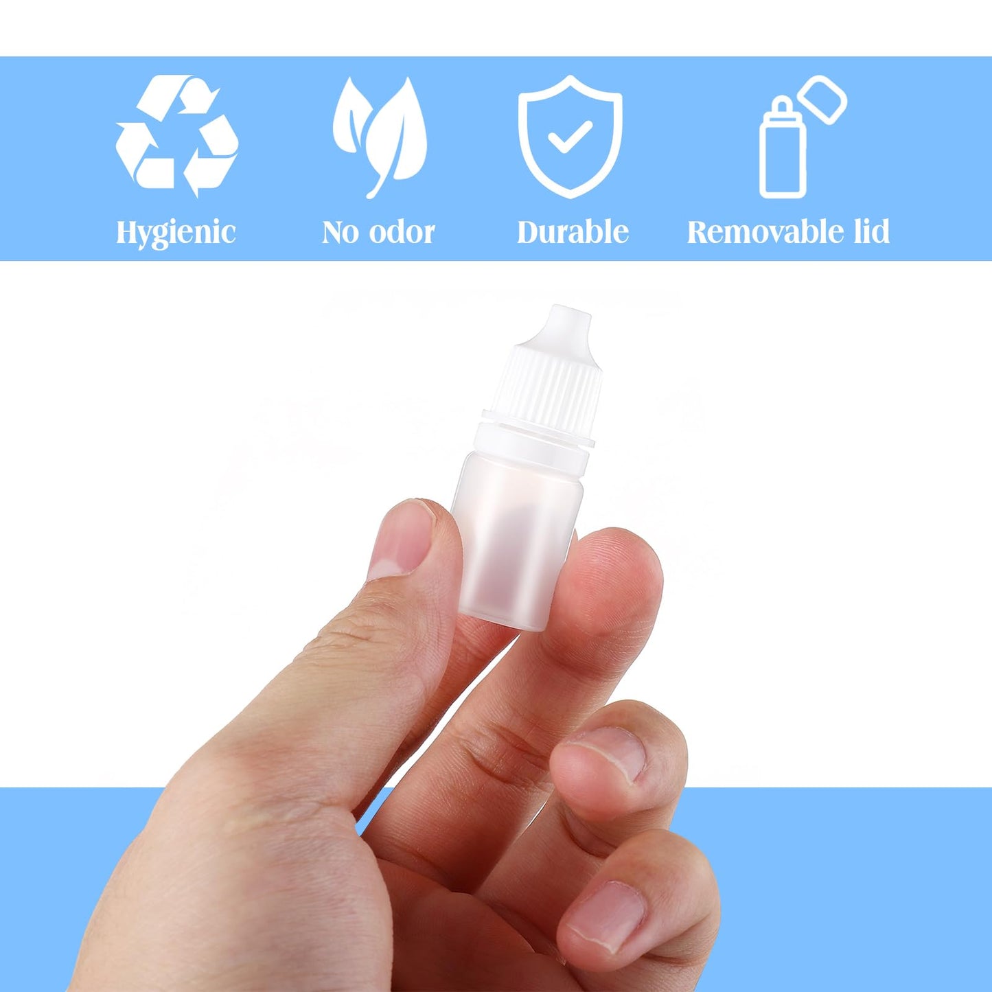 SUPVOX 10 Pack Small Plastic Dropper Bottles 1.77In Eye Dropper Squeeze Bottles with Leak-Proof Caps Mini Liquid Dispenser for Travel and Storage