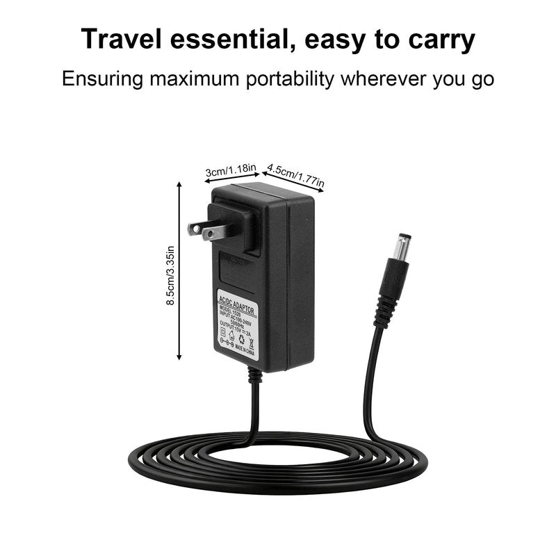 15V Charger for Theragun Mini/Prime & Fusion, Small Travel Massager Charging Cable with Power Adapters for Massage Gun Professional Accessory