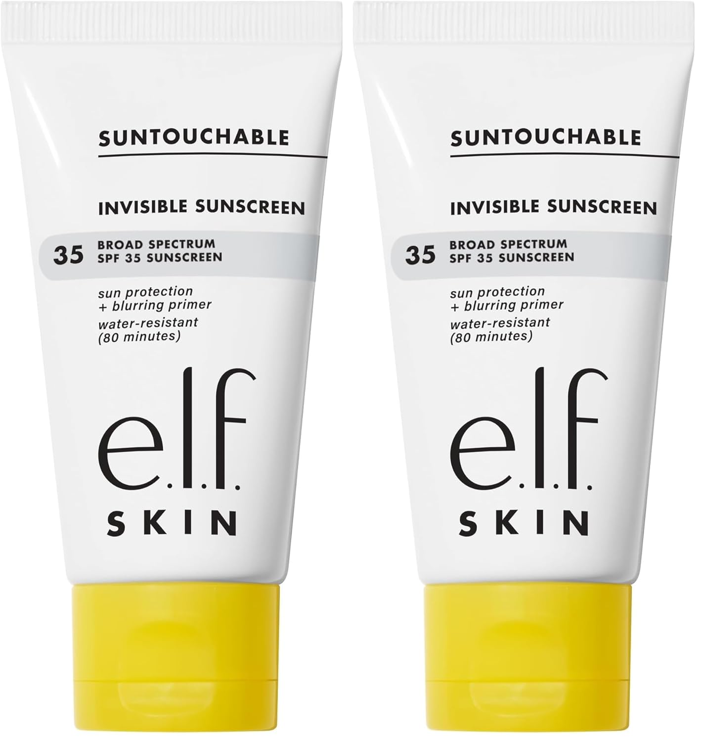 e.l.f. SKIN Suntouchable Invisible SPF 35 Sunscreen - Lightweight Gel for Daily Use | Vegan & Cruelty-Free