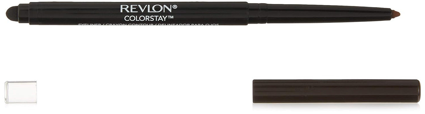 Revlon ColorStay Waterproof Eyeliner Pencil - Smudge-Proof Matte Finish, 203 Brown | 0.01 oz