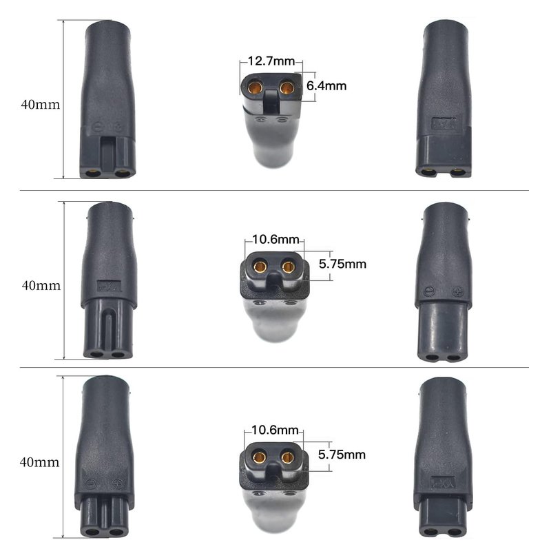 BaiWeiDun Universal Replacement 7PCS USB 5V Charger Cable, Compatible for Electric Hair Clippers, Beard Trimmers, Shavers, Beauty Instruments, Desk Lamps, Purifiers. (1)