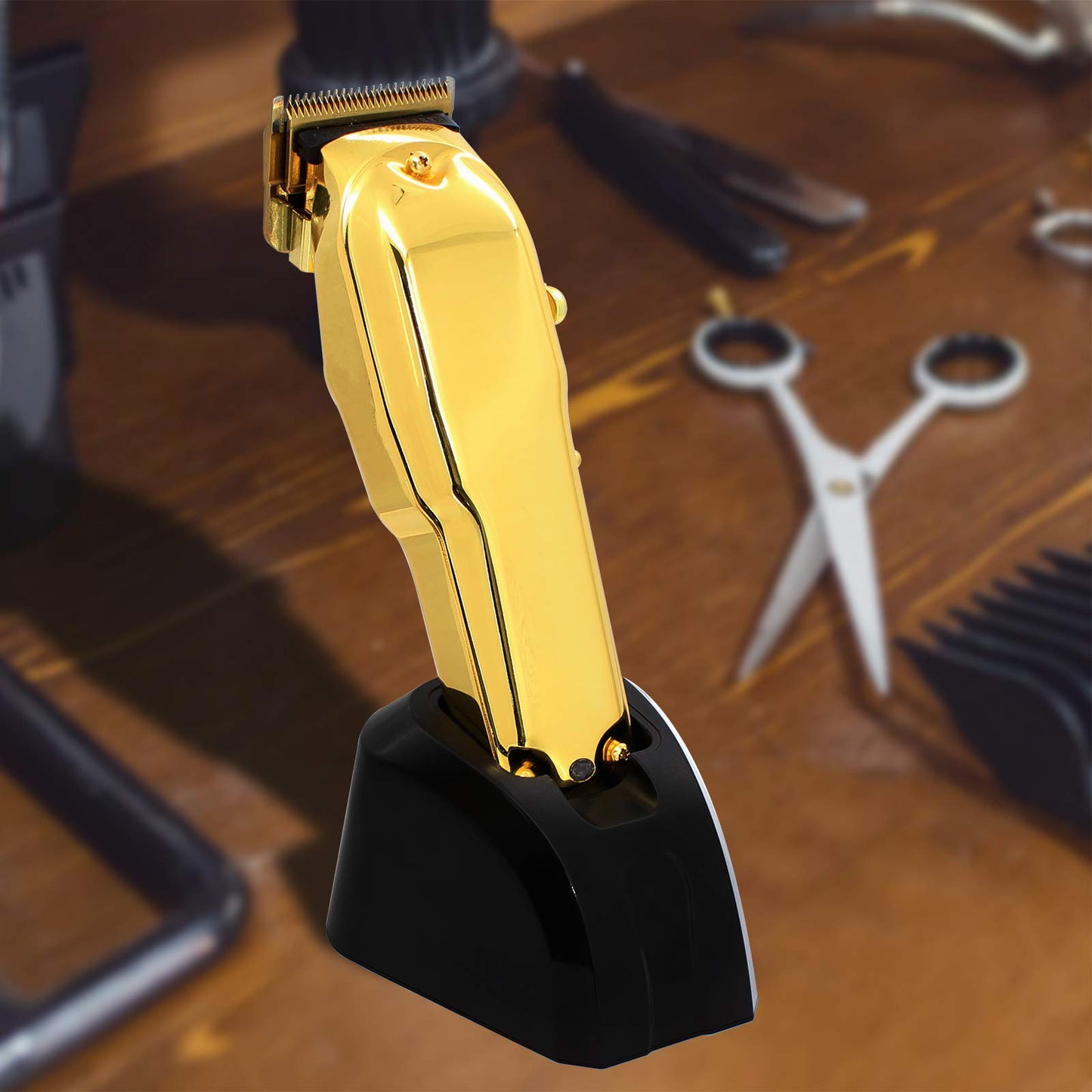 Anrom Hair Clipper Charging Stand, Clipper Charging Dock for Wahl Magic Clip Senior Cordless Hair Clipper #8591#8504#8148 New and Old Versions (Black)