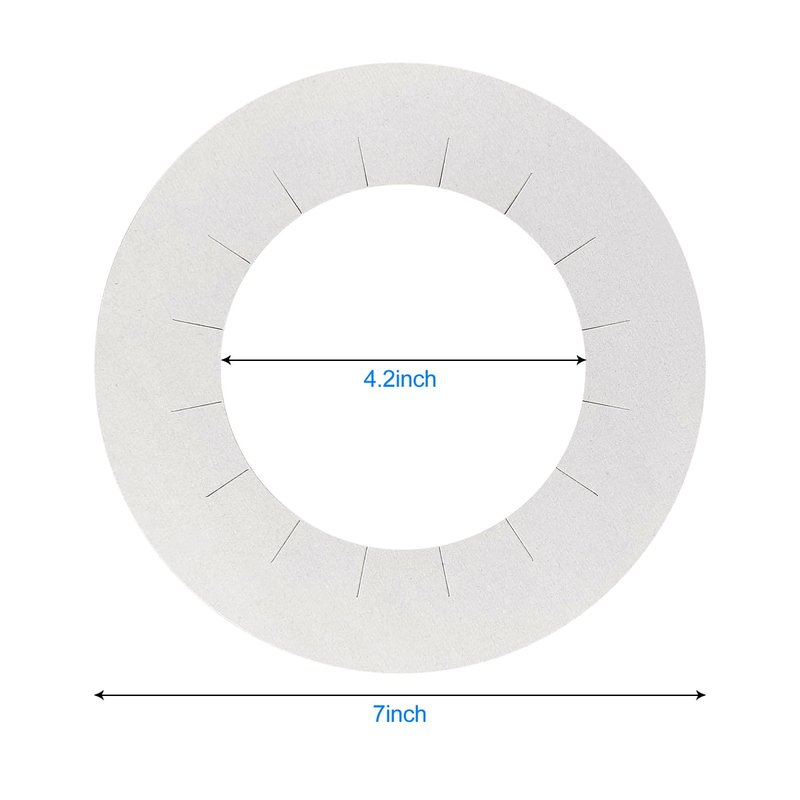 10 Pieces Clean Collars for Wax Warmer, Wax Universal Protective Collors for Wax Can, Waxing Supplies (White, 10 Pack)