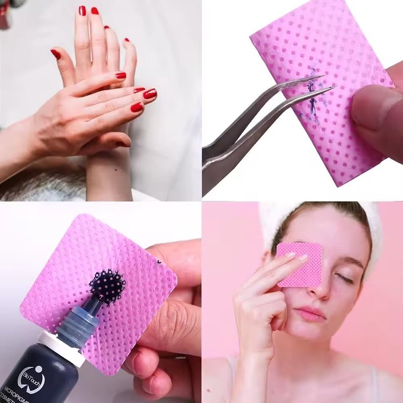 Disposable Cotton Pad Wipes - 200PCS for Nail Polish & Eyelash Glue Removal | Lint-Free