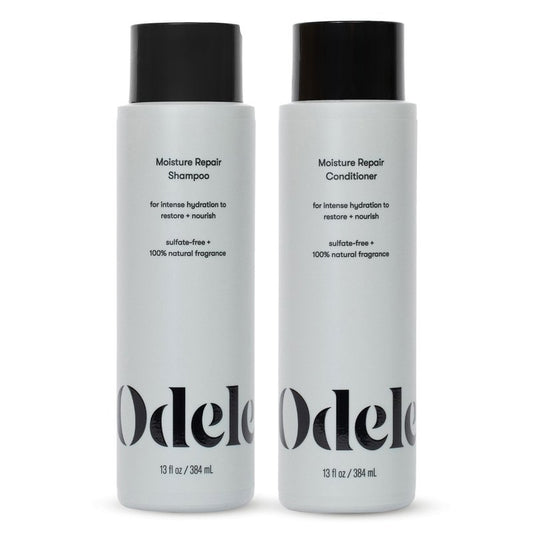 Odele Moisture Repair Sulfate-Free Shampoo & Conditioner Set, for Intense Hydration to Restore & Nourish Dry or Damaged Hair, 13 Fl Oz Each (2-Pack)