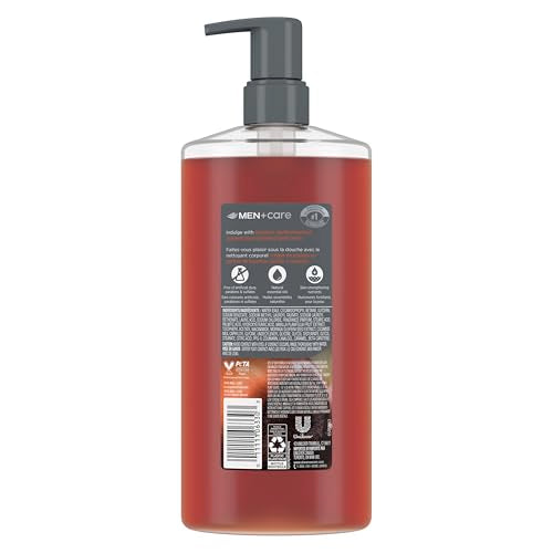 Dove Men+Care Bourbon Vanilla + Hazelnut Body Wash, 26 oz - Hydrating & Gentle