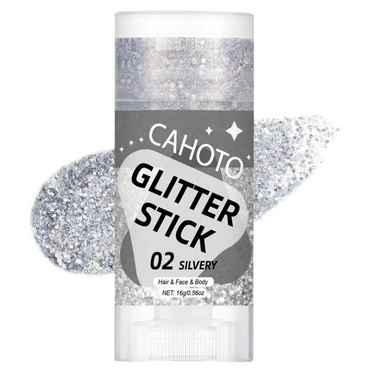 CAHOTO Silvery Face Body & Hair Glitter Stick for Singer Concerts Outfit