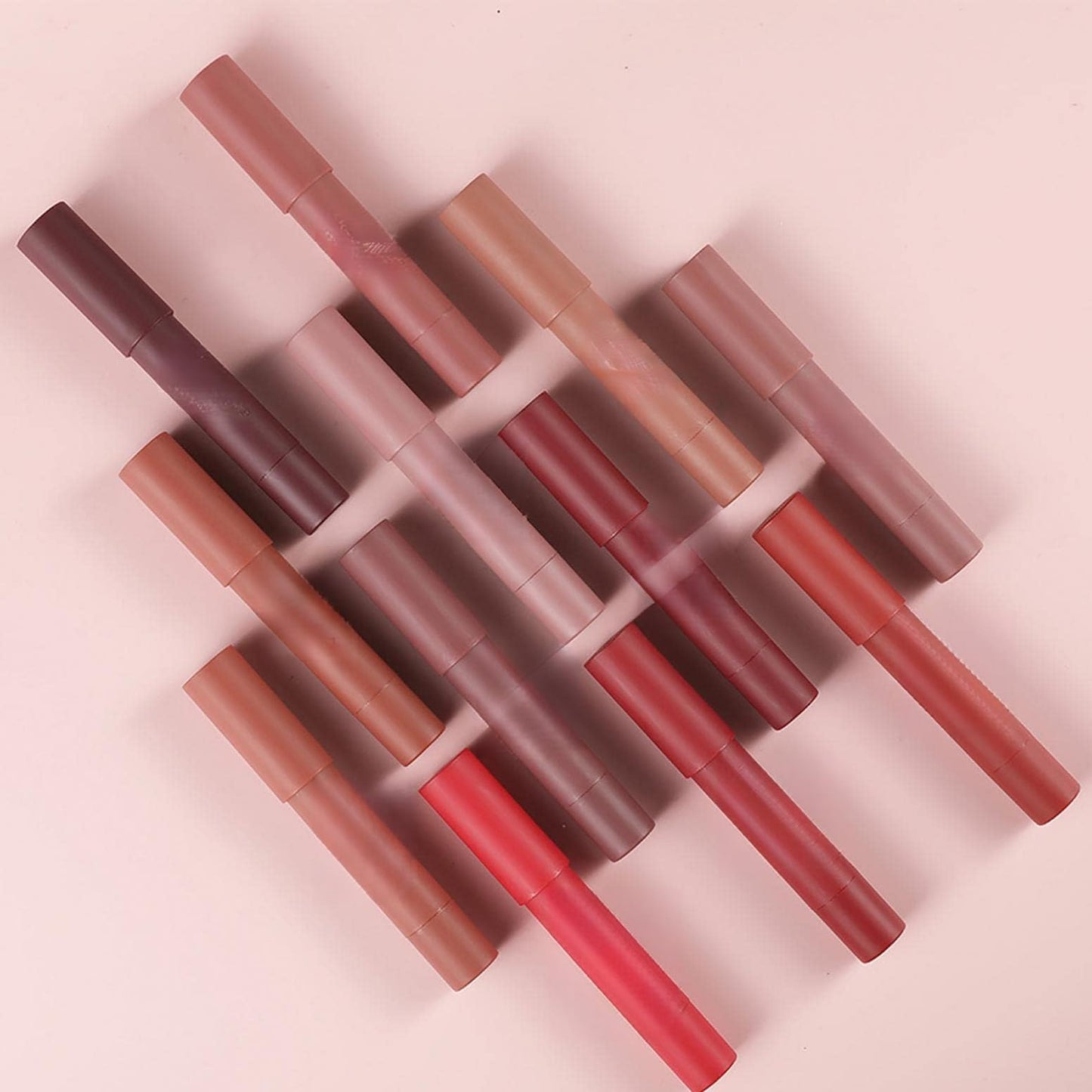 Agrifilm Matte Velvet Lipstick Lip Crayon Nourishing Non-Stick Cup Lip Stain Lip Gloss,Long-lasting Waterproof Lip Stick Lip Makeup for Women (4)