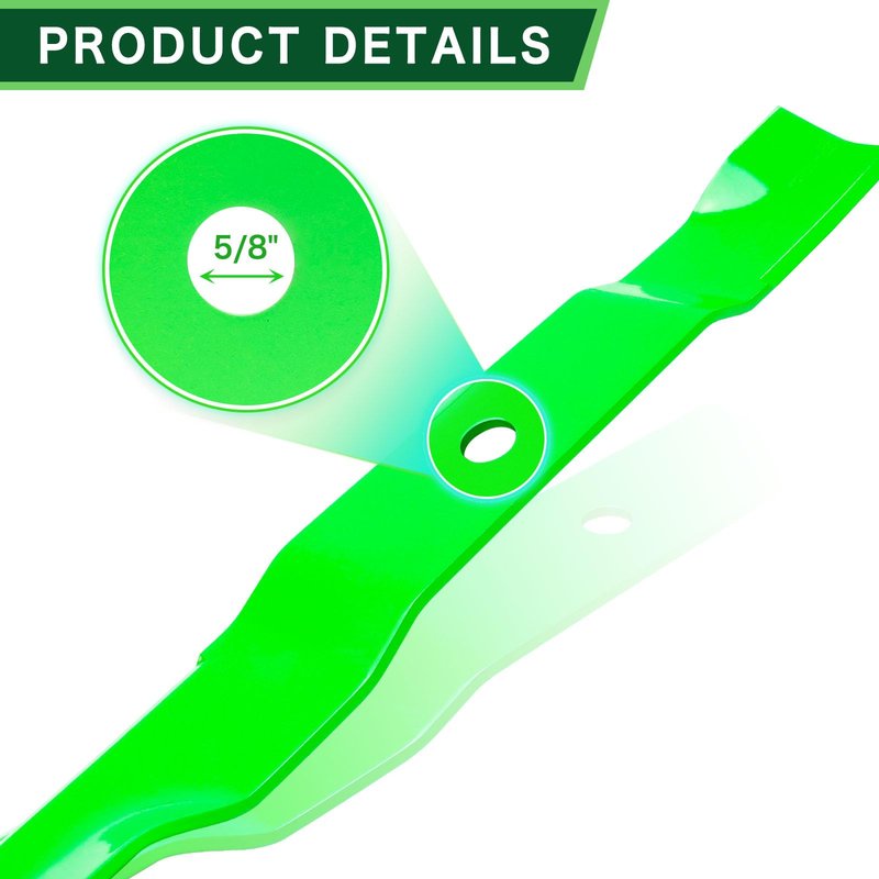 TENGMUJX 52 Inch Deck Mower Blades Fit for Ariens IKON X Edge IKON XL Gravely ZTX ZT XL Lawn Mower Replaces OEM 04771200 00450300 04794400 70716200 6 Pack