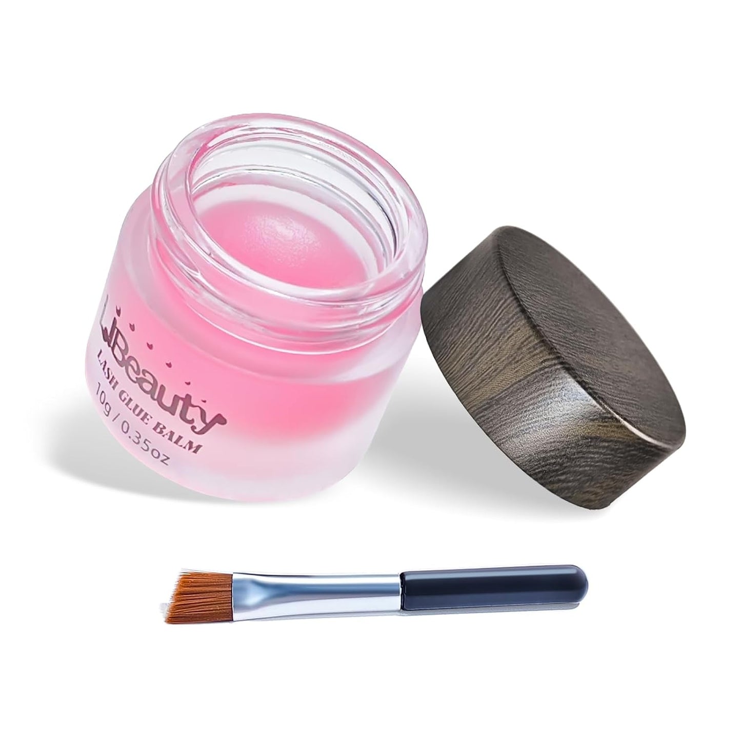 Libeauty Lash Lift Glue Balm - Super Sticky Brow Lamination & Eyelash Perm | Water Soluble, Gentle Fragrance, Pink Peach
