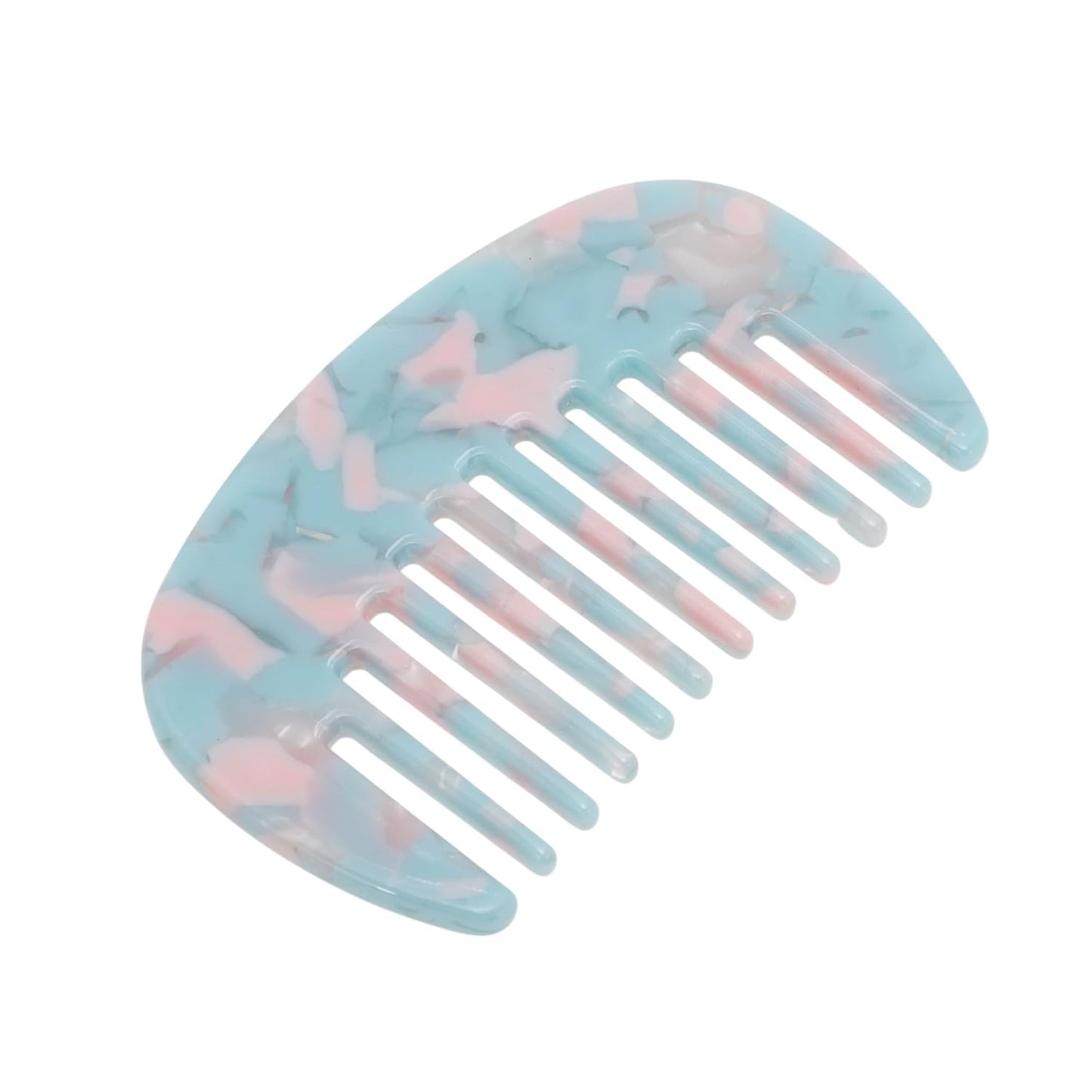 Wide Tooth Comb for Thick Curly Hair - Anti-Static Travel Comb | Emerald Green