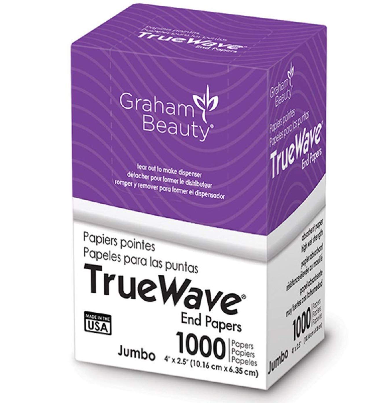Truewave Jumbo End Paper - 1000 Pack for Hair Salon Use | Perfect for Hair Styling