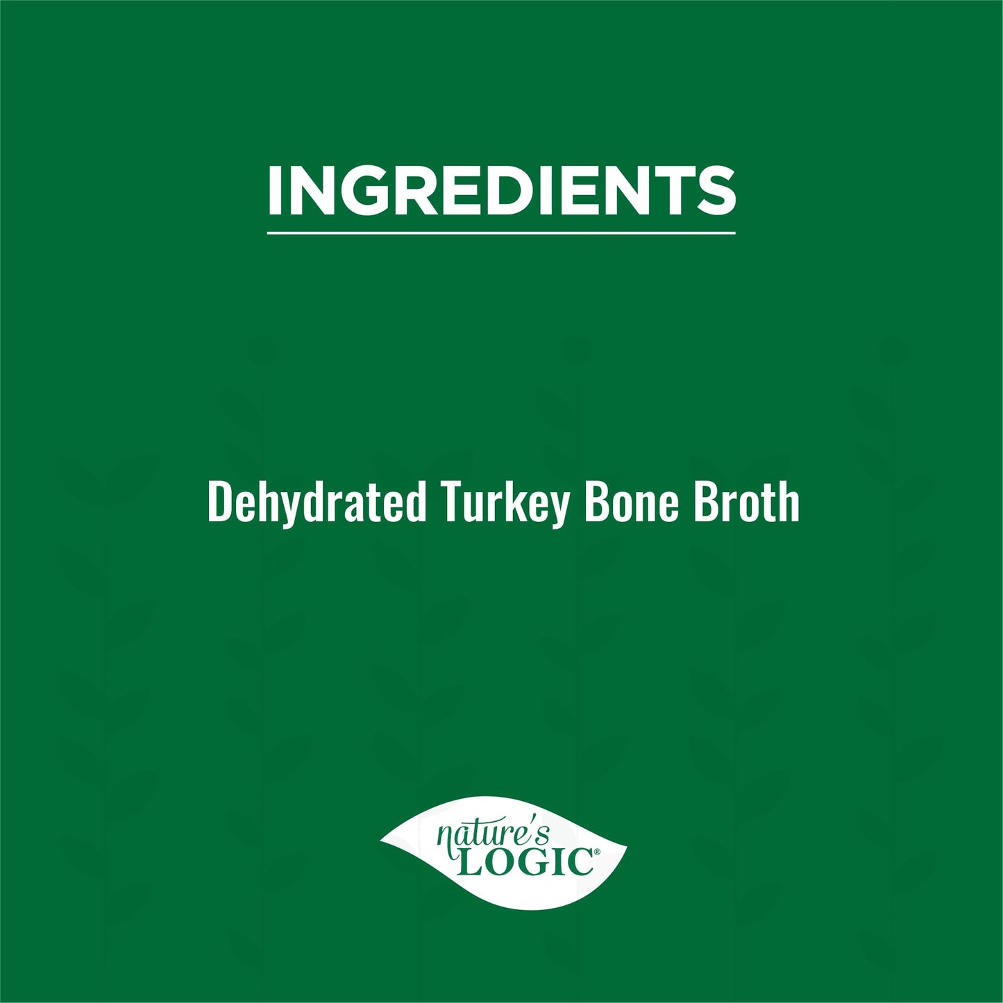 Nature's Logic Dehydrated Bone Broth Powder - 100% Natural Dog & Cat Topper - Rich in Glucosamine & Chondroitin - Boosts Immune System - Gluten-Free, No Synthetic Ingredients - Turkey, 6oz