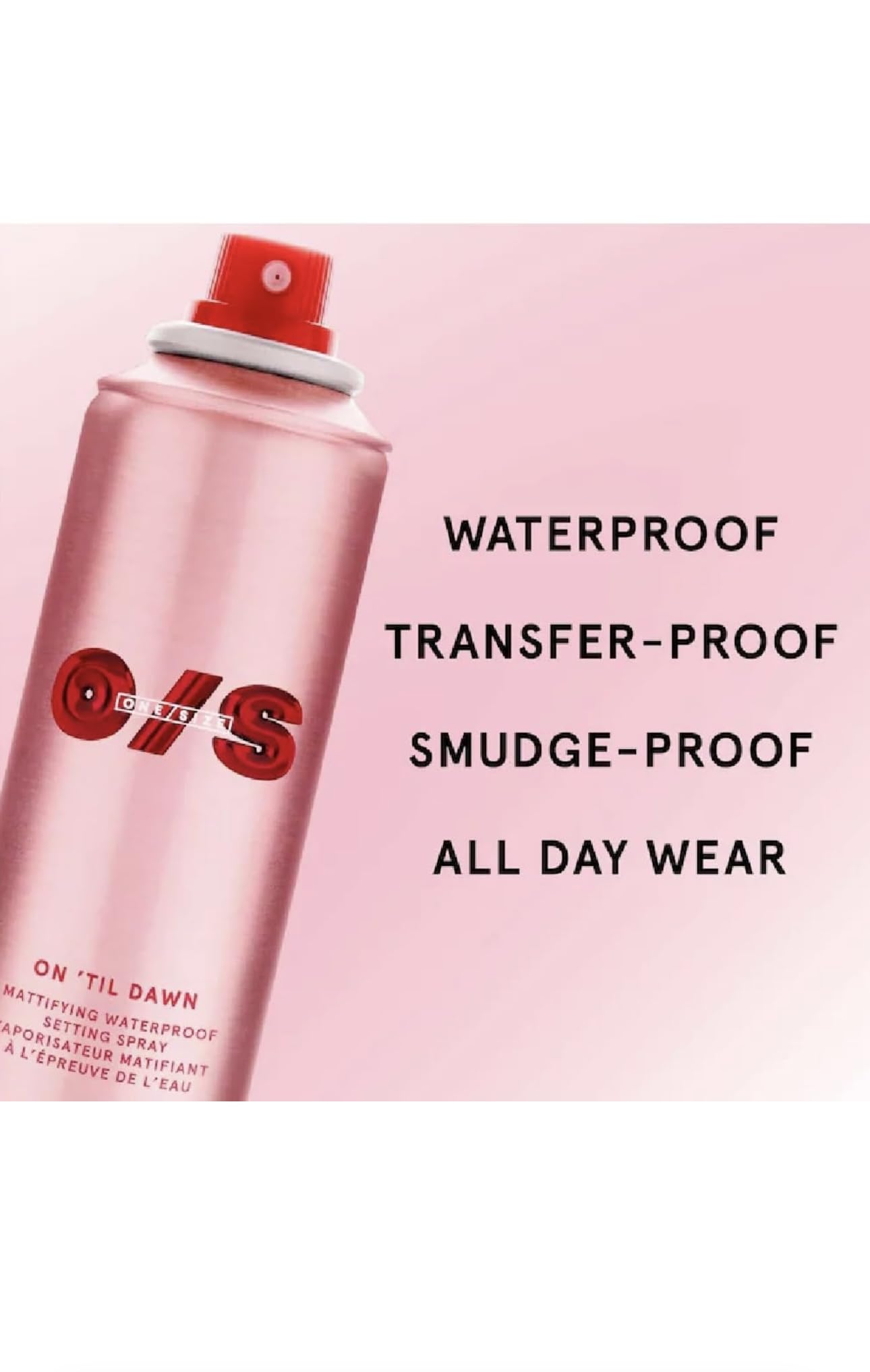 N.V.D ONE/SIZE.by.Patrick.Starrr On 'Til Dawn Mattifying Waterproof Setting Spray (1 oz/ 46 mL), Clear