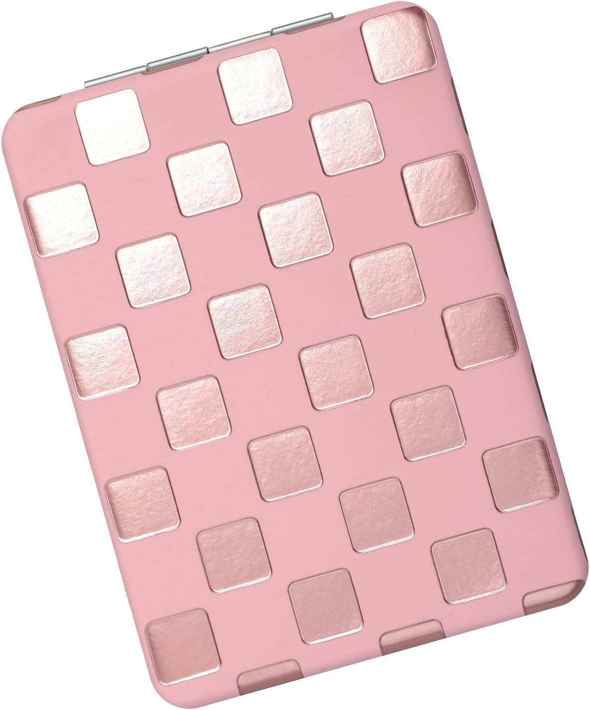 Neon Checkered Compact Mirror - Unique Travel Pocket Mirror for Women