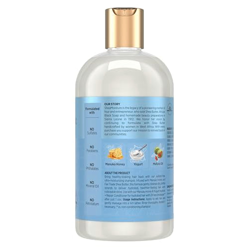 SheaMoisture Manuka Honey & Yogurt Shampoo - Hydrate & Repair 13 oz