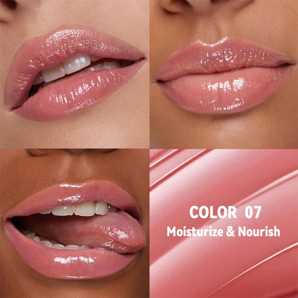 HHLTOH 1Pc Pale Pink Butter Lipstick Tinted Lip Balm, Shine Moisturizing Plumper Lipstick for Women, Natural Nourishing Hydrating Lip Gloss Stain for Dry Lips, Lightweight Lip Liner Care Vegan Makeup