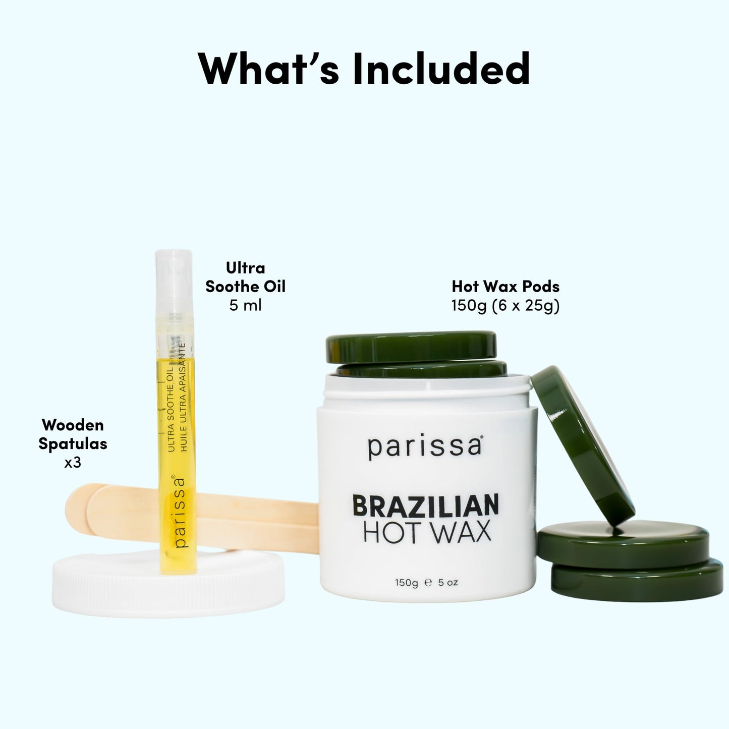Parissa Microwavable Natural Bikini Hot Wax Kit | No-Strip Hard Wax for Coarse Hair on Bikini & Underarms | Ideal for Brazilian-Style Waxing | 150 g (5 oz)