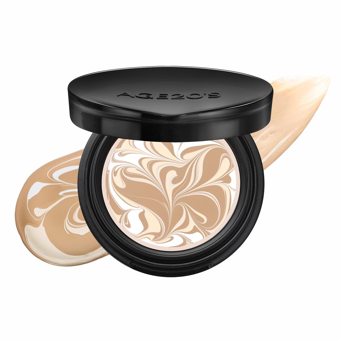AGE20'S Signature Essence Pact - Vegan Korean Cushion Foundation with SPF 50+ | Dewy Glow Finish, Natural Coverage | 0.14 oz