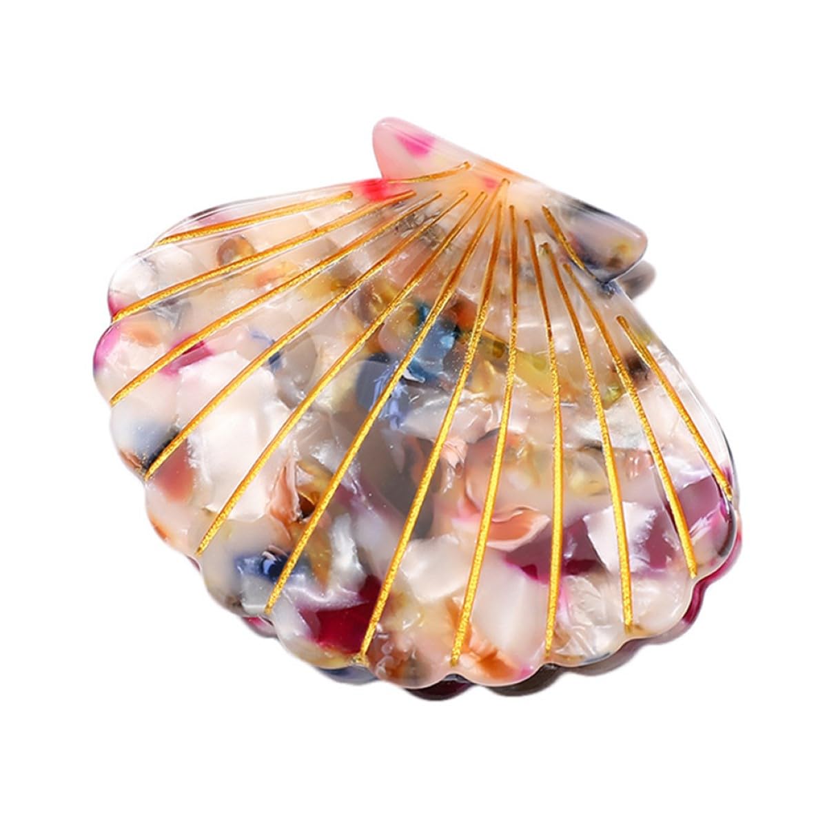 Shell Claw Clip - Acetate Hair Clips for Women | Small Blue Hair Accessory